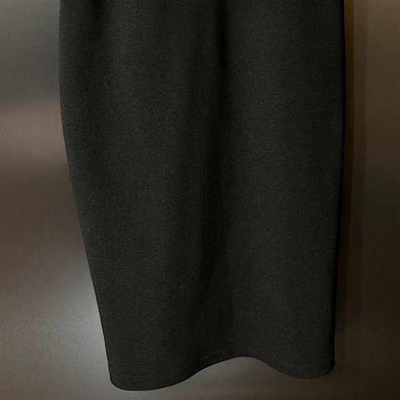 Cache Midi Black Dress - Size S - Picture 3 of 5